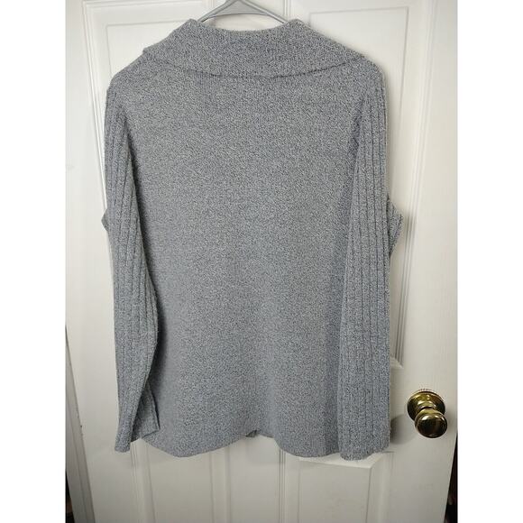 Absolutely Famous Woman M Cardigan Grey Sweater Rib Long Sleeve Cabin Core... - Picture 10 of 10